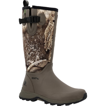 Rocky Men's Trophy Tall Rubber Boot, 14 in Height, Realtree Apx, 8 RKS0639